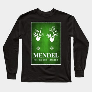 Gregor Mendel Pea and Genetics Long Sleeve T-Shirt